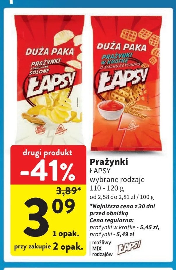 Prazynki solone Łapsy promocja