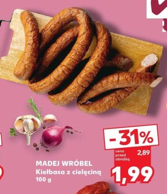 Madej Wróbel kiełbasa z cielęciny promocja