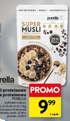 Musli proteinowe, wybrane rodzaje promocja w Intermarche