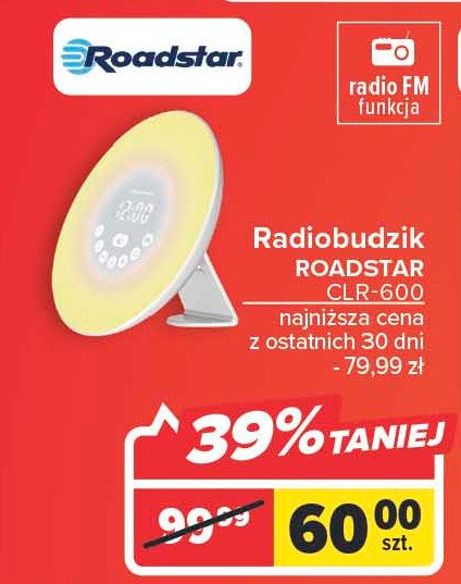 Radiobudzik clr-600 Roadstar promocja