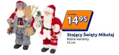 Stojący Święty Mikołaj 25 cm promocja w Action