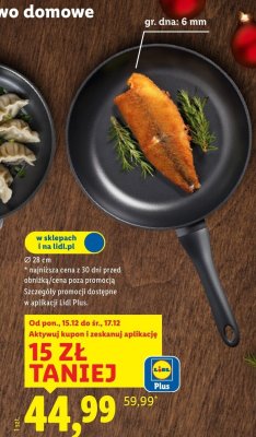 Patelnia z odlewu aluminium Silvercrest Ø 28 cm promocja w Lidl