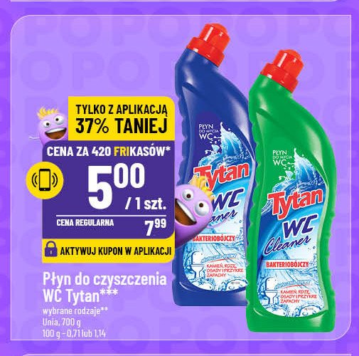 Płyn do wc niebieski Tytan wc promocja