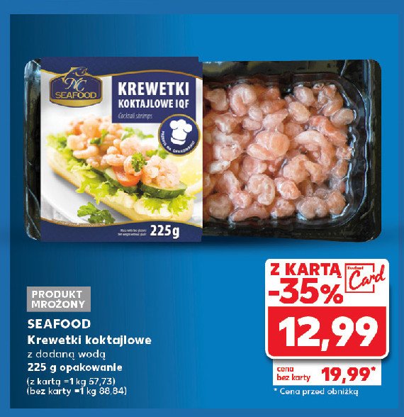 Krewetki koktajlowe Seafood promocja w Kaufland