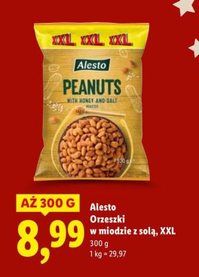 Orzeszki ziemne Peanuts w miodzie z solą XXL promocja w Lidl