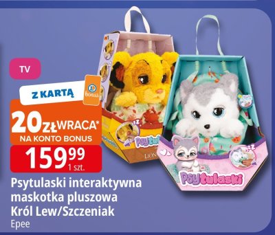 Psytulaski interaktywna maskotka pluszowa Król Lew/Szczeniak Epee promocja w Leclerc