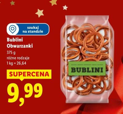 Obwarzanki Bublini 375 g różne rodzaje promocja w Lidl