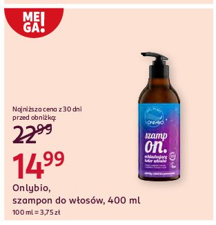 Szampon balansujący do przetłuszczającej się skóry głowy Only bio hair balance Onlybio promocja w Rossmann