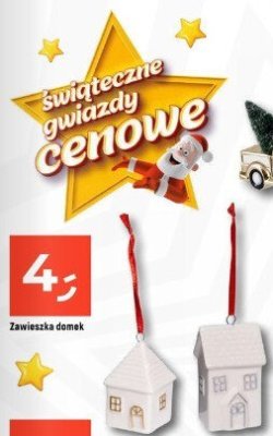 Zawieszka świąteczna domek promocja w Dealz