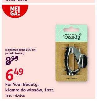 Klamra do w艂os贸w For your beauty promocja
