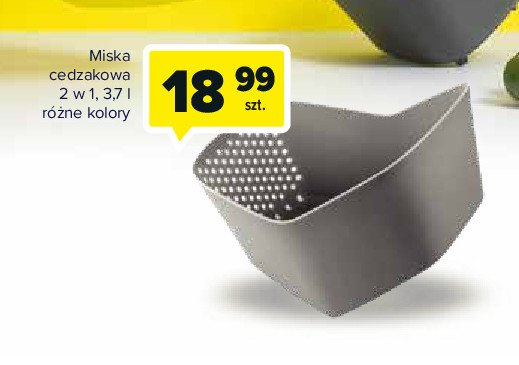 Miska cedzakowa 3.7 l Praktyczna promocja