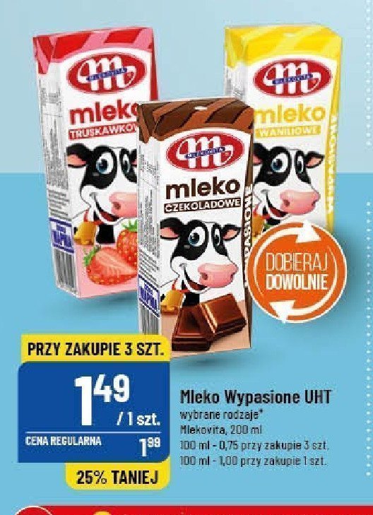 Mleko czekoladowe Mlekovita promocja