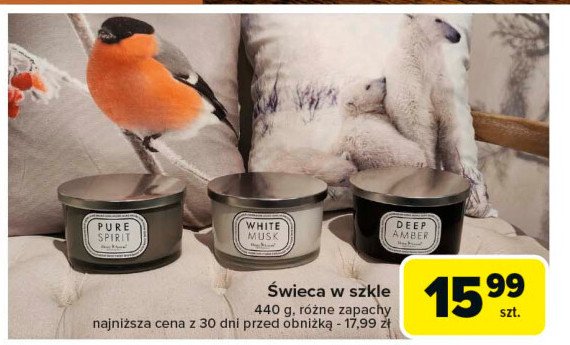 Świeca w szkle promocja w Carrefour