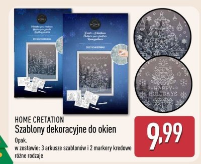 Szablony dekoracyjne do okien promocja w Aldi