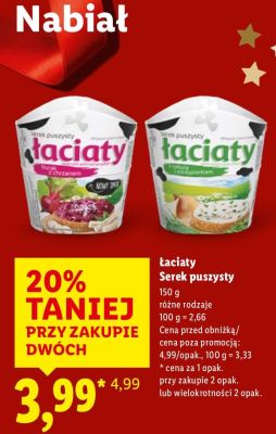 Serek puszysty promocja w Lidl