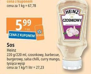 Sos burger Heinz promocja