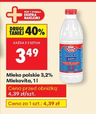 Mleko polskie 3,2%, Mlekovita promocja w Biedronka