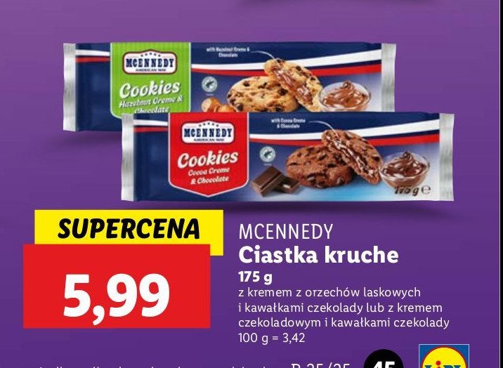 Ciastka american star chocotelli Mcennedy promocja