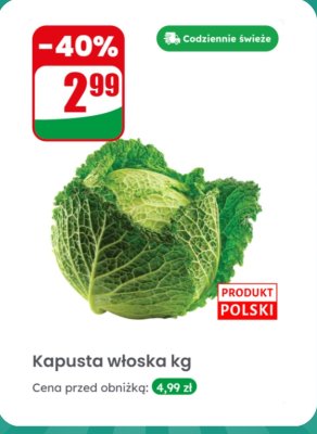 Kapusta włoska  promocja w Dino