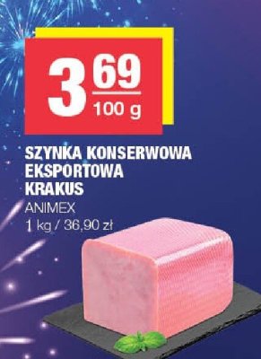 Szynka konserwowa eksportowa Krakus ANIMEX promocja w SPAR