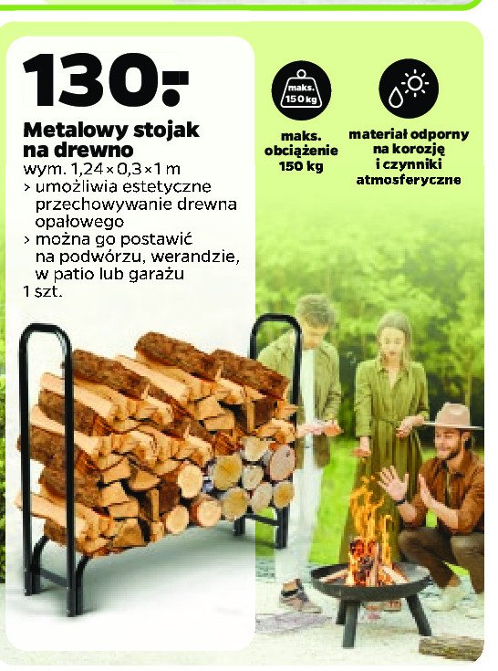 Stojak na drewno kominkowe promocja
