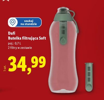 Butelka filtrująca Soft Dafi poj.: 0,7 L 2 filtry w zestawie promocja w Lidl