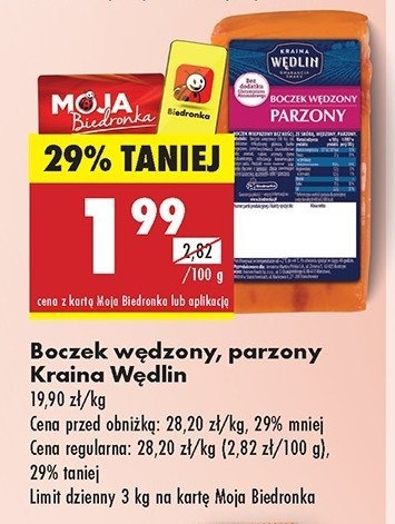 Boczek wędzony Kraina wędlin promocja