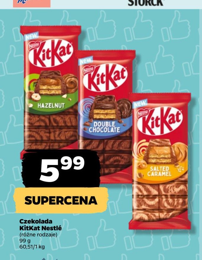 Czekolada double chocolate Kitkat promocja w Netto