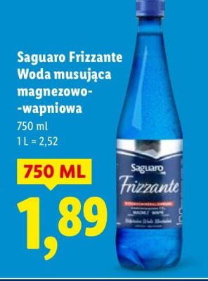 Woda Frizzante musująca magnezowo-wapniowa promocja w Lidl