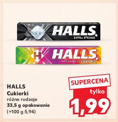 Drops extra strong Halls promocja