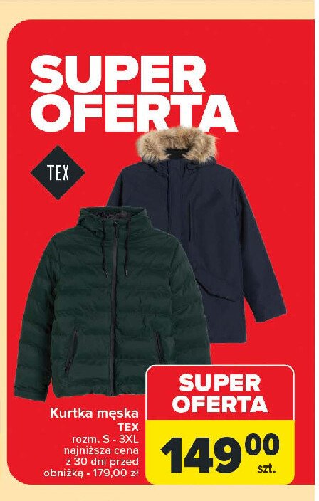 Kurtka męska s-3xl Tex promocja