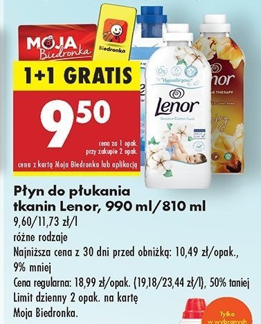 Płyn do płukania enjoy Lenor promocja