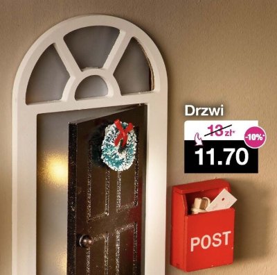 Drzwi miniaturowe dekoracyjne promocja w Woolworth