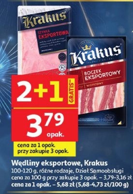 Wędliny eksportowe Krakus promocja w Auchan