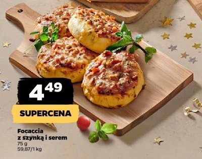 Focaccia z szynką i serem Netto promocja w Netto