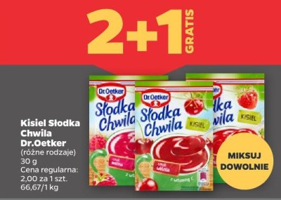 Kisiel Słodka Chwila Dr.Oetker różne rodzaje promocja w Netto