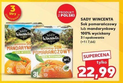 Sok mandarynkowy Sady wincenta promocja