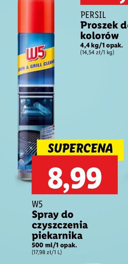 Spray do czyszczenia grilla i piekarnika W5 promocja