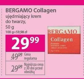 Krem do twarzy ujędrniający Bergamo collagen promocja