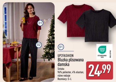 Bluzka plisowana damska promocja w Aldi