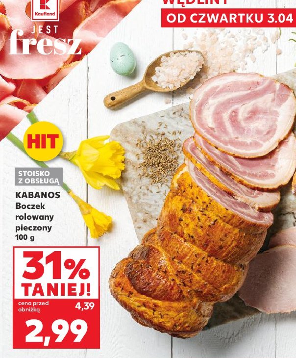 Boczek rolowany Kabanos promocja