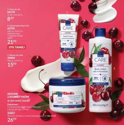 Krem uniwersalny 3w1 Cherry z antyoksydantami promocja w AVON