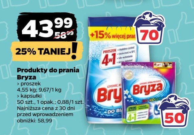 Kapsułki do prania do koloru 4w1 Bryza spring freshness promocja w Netto