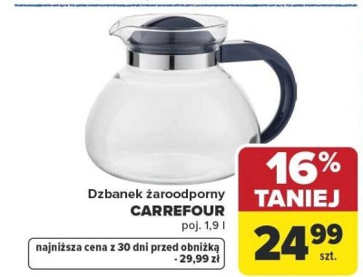 Dzbanek żaroodporny 2.1 l Termisil promocja w Carrefour Market