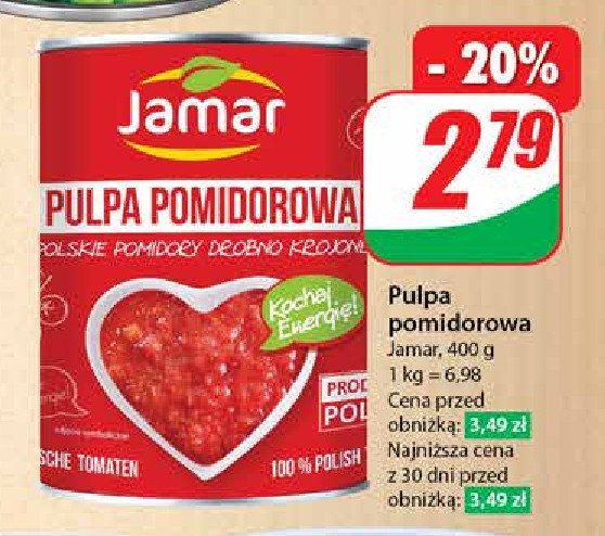 Pulpa pomidorowa Jamar promocja