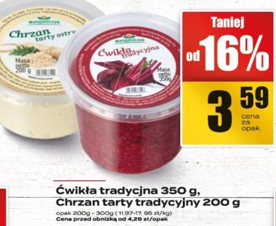 Ćwikła tradycyjna Matysiak promocja w Supeco