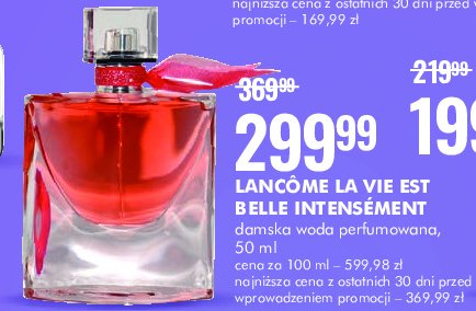 Woda perfumowana LANCOME LA VIE EST BELLE L'EAU DE PARFUM INTENSE promocja