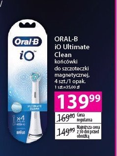 Końcówki do szczoteczki ultimate clean ORAL-B IO promocja