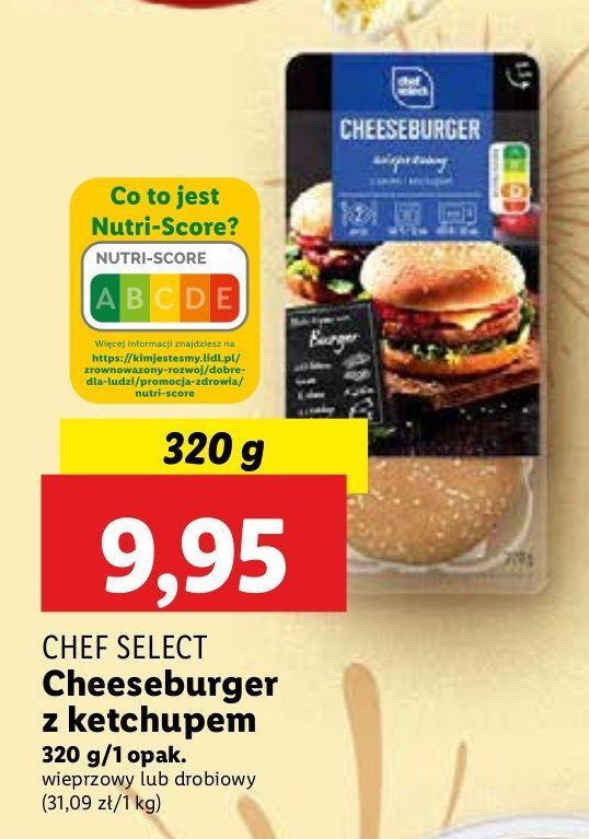 Cheeseburger drobiowy Chef select promocja