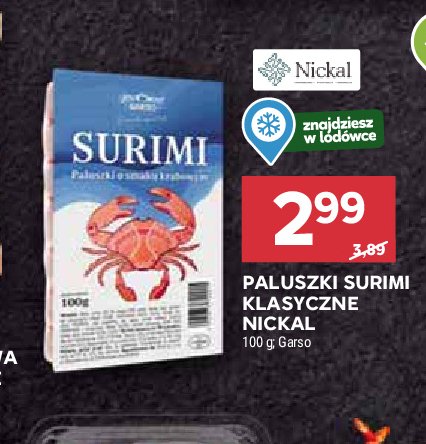 Paluszki surimi GARSO promocja